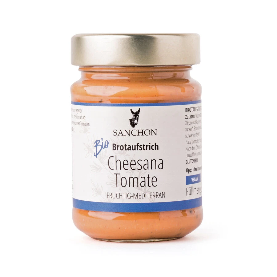 Sanchon Cheesana Tomate, 170 Gr Glas 1 Sanchon Cheesana Tomate, 170 Gr Glas
