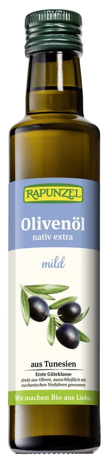 Rapunzel Olivenöl Mild Nativ Extra, 250 Ml Flasche