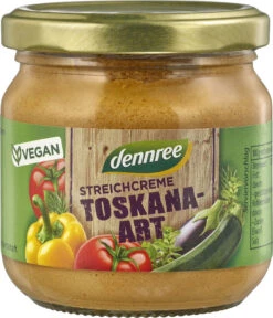 Dennree Streichcreme Toskana, 180 Gr Glas