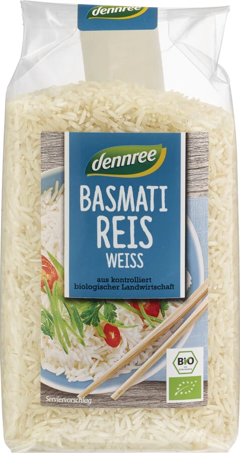 Dennree Basmati-Reis Weiß, Pakistan, 500 Gr Packun 1 Dennree Basmati-Reis Weiß, Pakistan, 500 Gr Packun