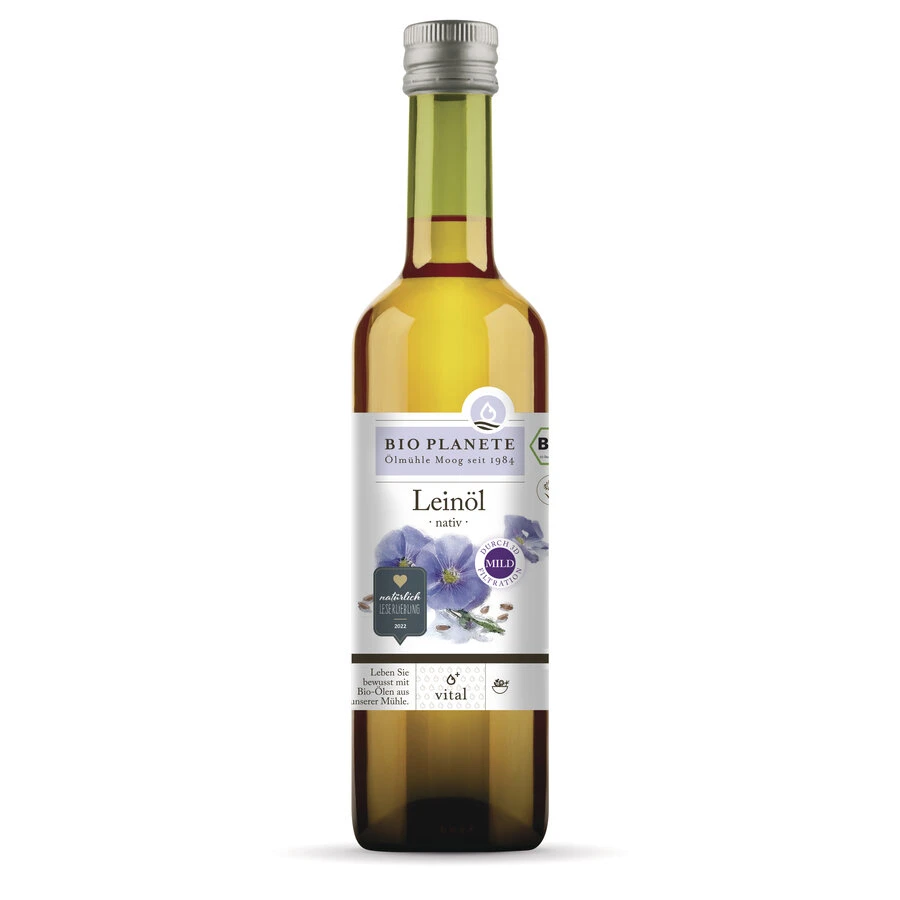BIO PLANÈTE Leinöl Nativ, 500 Ml Flasche 1 BIO PLANÈTE Leinöl Nativ, 500 Ml Flasche