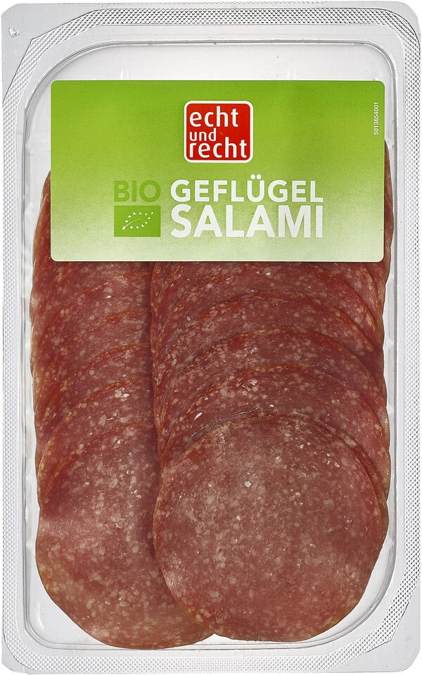 Echt Und Recht Geflügel Salami, 80 Gr Packung 1 Echt Und Recht Geflügel Salami, 80 Gr Packung