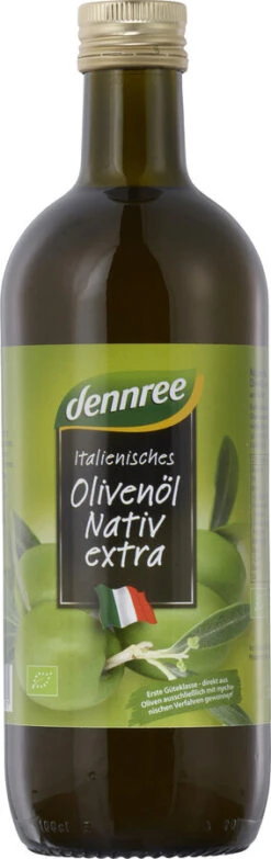 Dennree Olivenöl Italien, Nativ Extra 1 Ltr Flasch