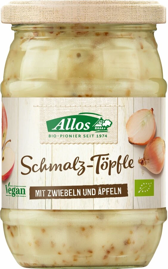 Allos Schmalz-Töpfle Mit Zwiebeln Und Apfel, 250 G 1 Allos Schmalz-Töpfle Mit Zwiebeln Und Apfel, 250 G