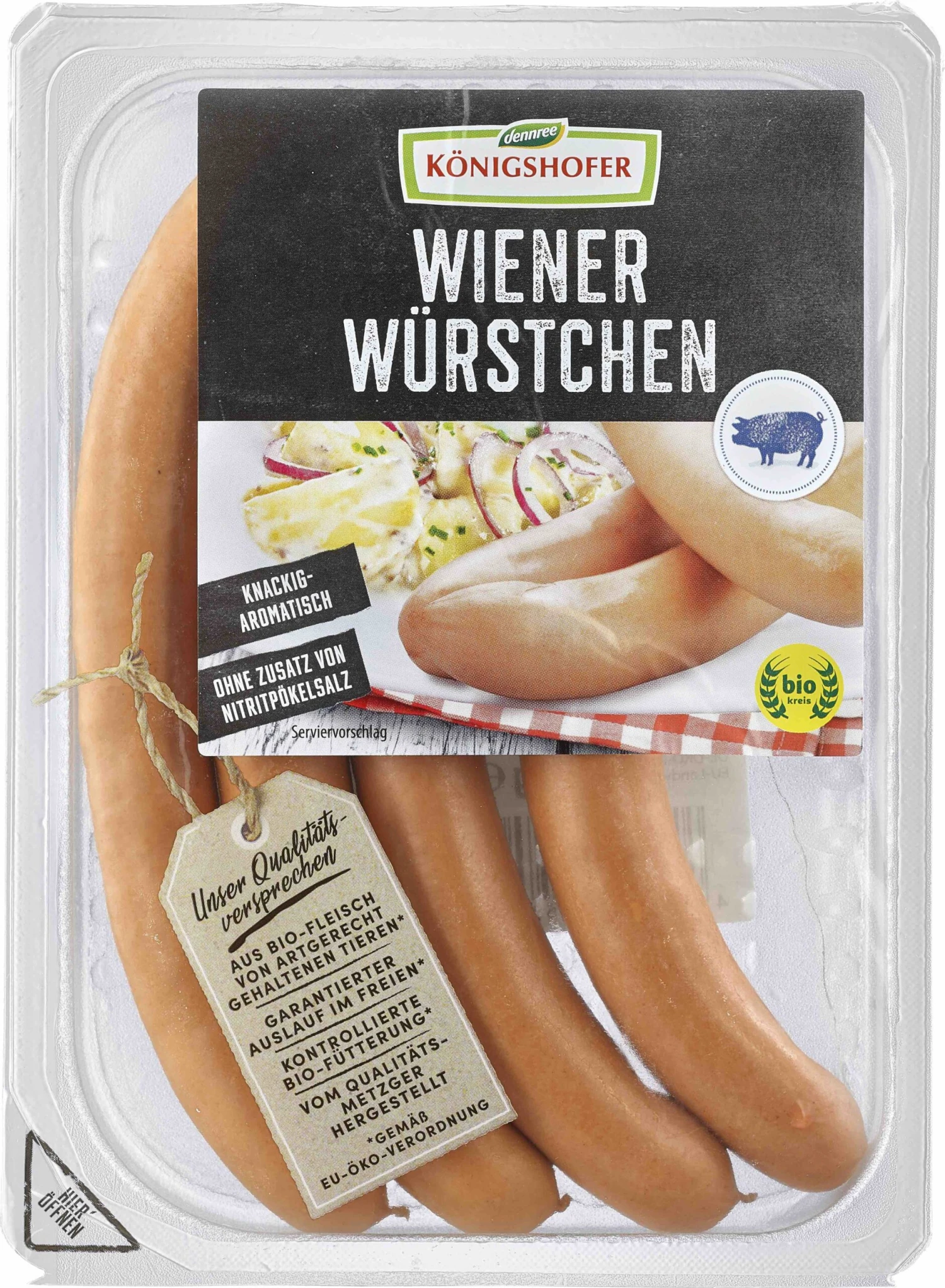 Königshofer Wiener Würstchen, 200 Gr Packung 4 Stück 1 Königshofer Wiener Würstchen, 200 Gr Packung 4 Stück