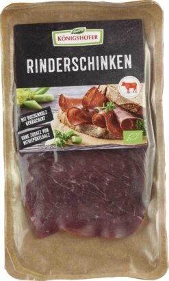Königshofer Bio Rinderschinken Geschnitten, 80 Gr Packung