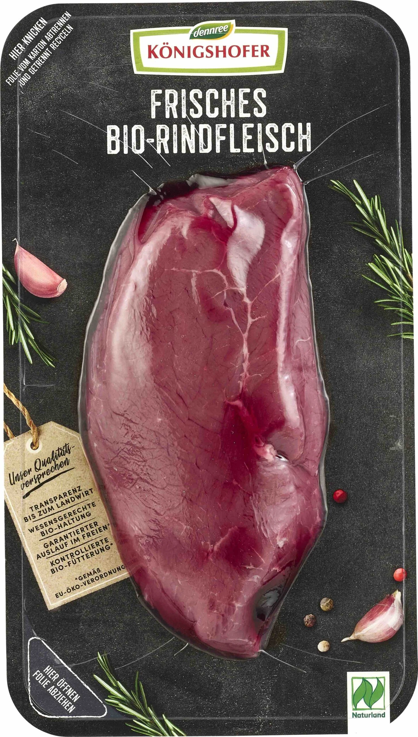 Königshofer Bio Rinderhüftsteak, Ca. 200 Gr Packung 2 Königshofer Bio Rinderhüftsteak, Ca. 200 Gr Packung – Bild 2