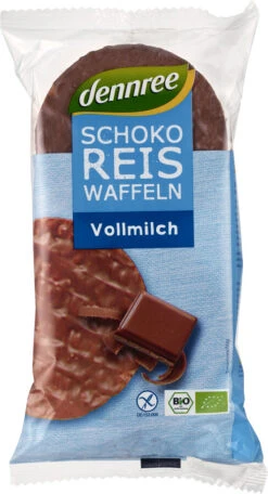 Dennree Schoko-Reiswaffeln Vollmilch, 100 Gr Packu