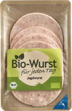 Die Bio-Wurst Bio Jagdwurst, 80 G Packung