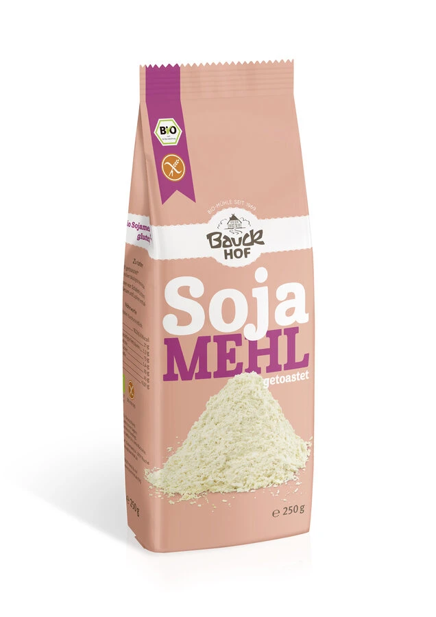 Bauckhof Sojamehl, 250 Gr Packung -glutenfrei- 1 Bauckhof Sojamehl, 250 Gr Packung -glutenfrei-