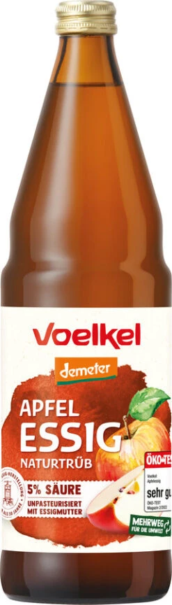 Voelkel Apfelessig Mit 5% Säure, 0,75 Ltr Flasche