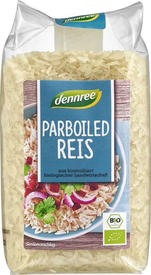 Dennree Parboiled Reis, Pakistan, 500 Gr Packung 1 Dennree Parboiled Reis, Pakistan, 500 Gr Packung