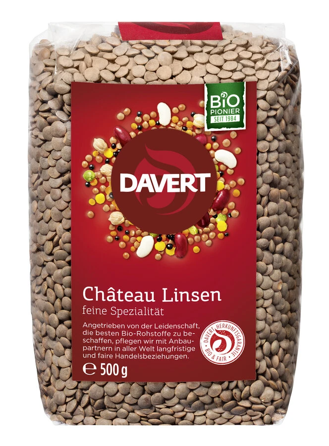 Davert Linsen Château, 500 Gr Packung 1 Davert Linsen Château, 500 Gr Packung