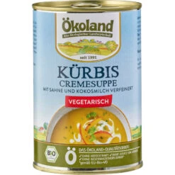 Ökoland Kürbis-Cremesuppe, 400 Gr Dose