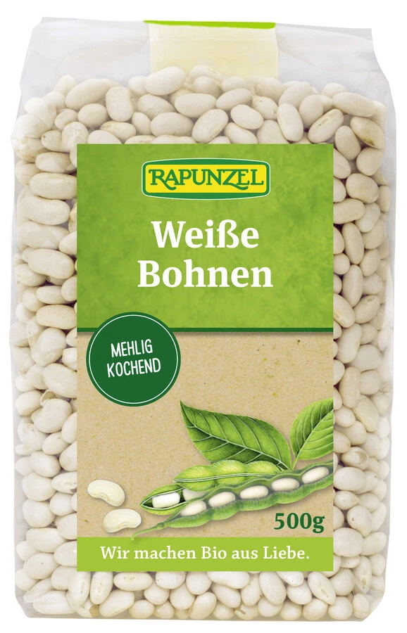 Rapunzel Bohnen Weiß, 500 Gr Packung 1 Rapunzel Bohnen Weiß, 500 Gr Packung