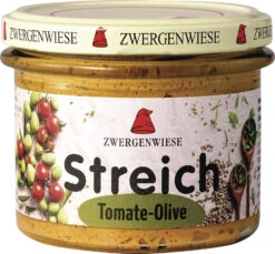 Zwergenwiese Tomate-Olive Streich, 180 Gr Glas
