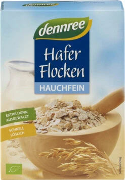 Dennree Haferflocken Hauchfein, 250 Gr Packung