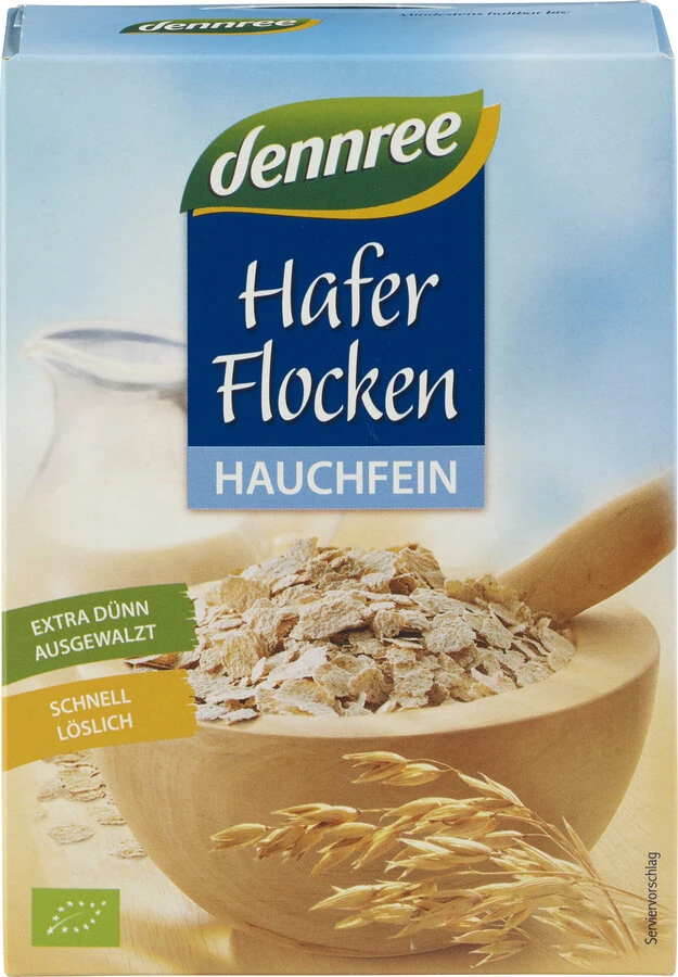 Dennree Haferflocken Hauchfein, 250 Gr Packung 1 Dennree Haferflocken Hauchfein, 250 Gr Packung