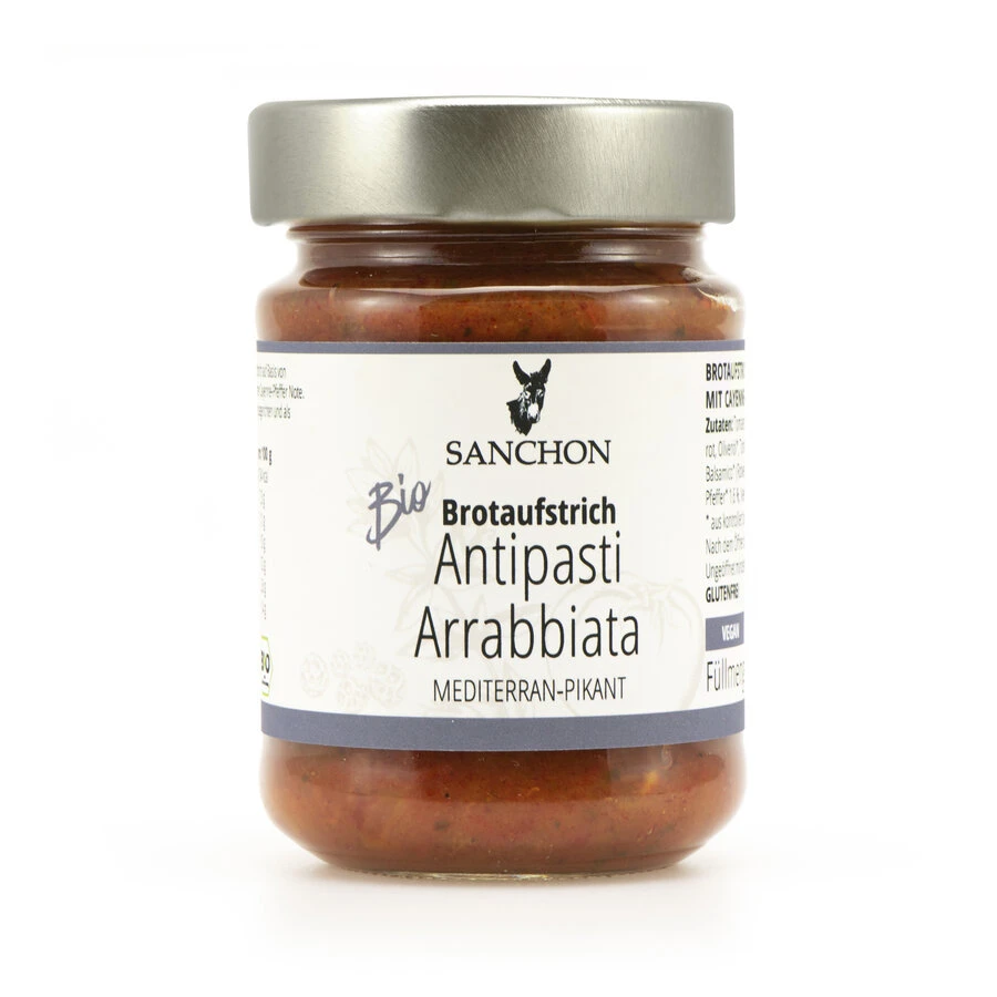 Sanchon Antipasti Arrabbiata, 190 Gr Glas 1 Sanchon Antipasti Arrabbiata, 190 Gr Glas