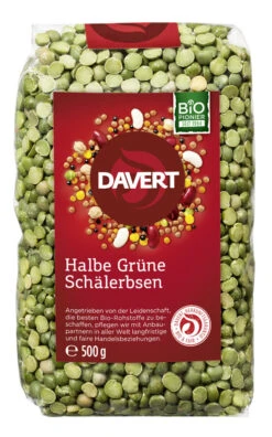 Davert Grüne Erbsen Halbe, 500 Gr Packung