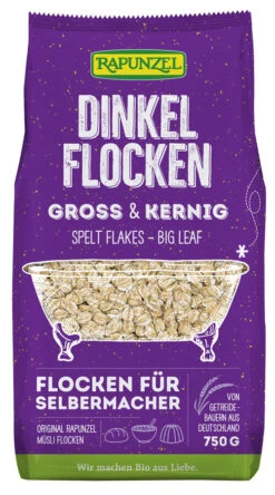 Rapunzel Dinkelflocken Großblatt, 750 Gr Packung