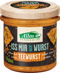 Allos Iss Mir Nicht Wurst Teewurst, 135 Gr Glas