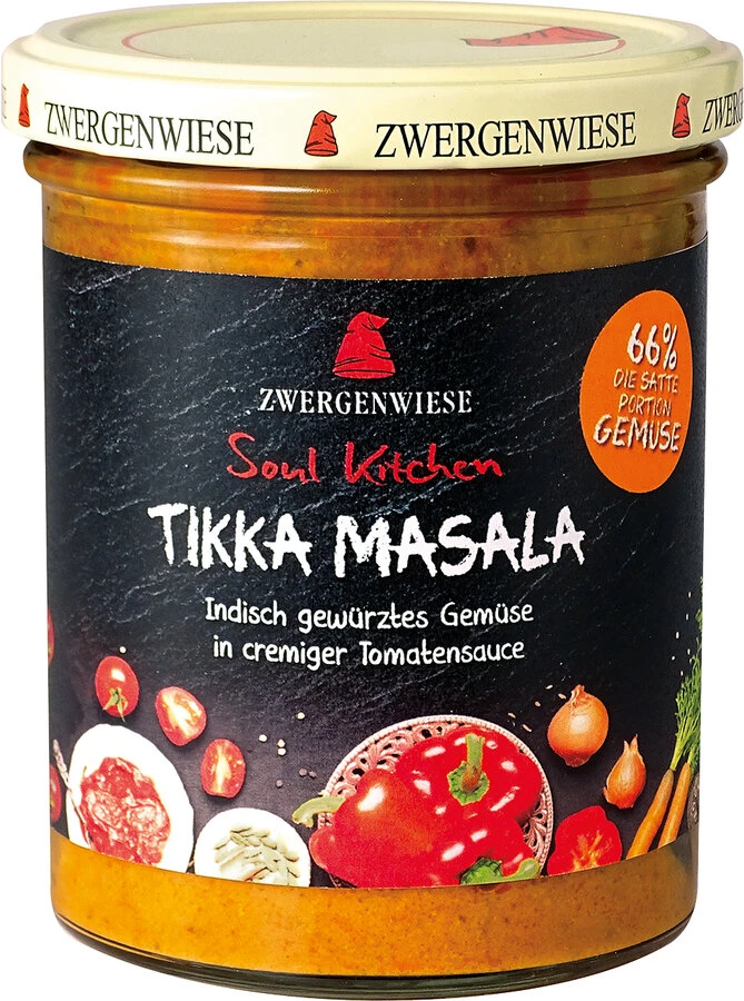 Zwergenwiese Soul Kitchen Tikka Masala, 370 Gr Gla 1 Zwergenwiese Soul Kitchen Tikka Masala, 370 Gr Gla