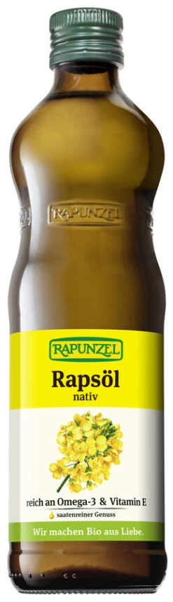 Rapunzel Rapsöl Nativ, 0,5 Ltr Flasche