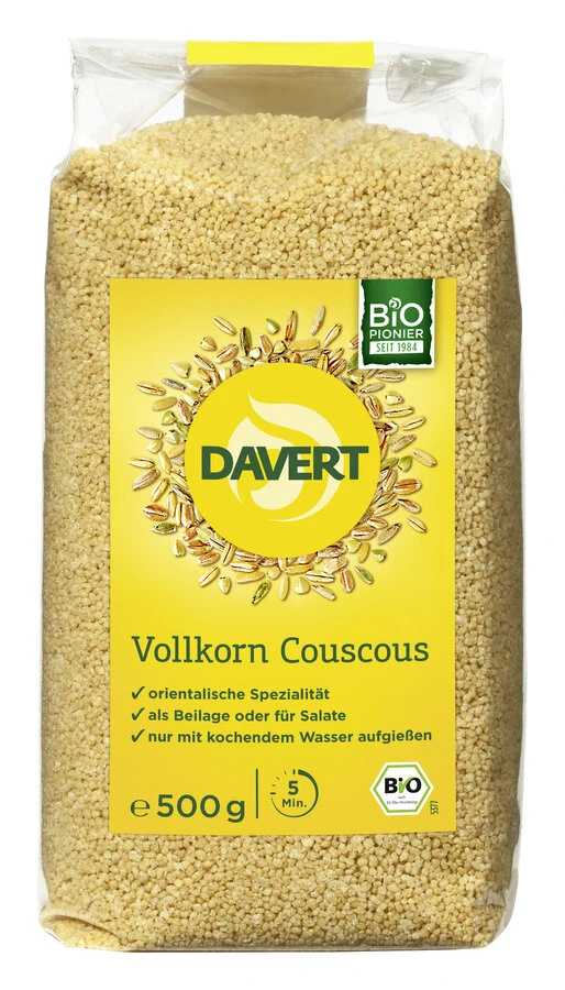 Davert Couscous, 500 Gr Packung 1 Davert Couscous, 500 Gr Packung