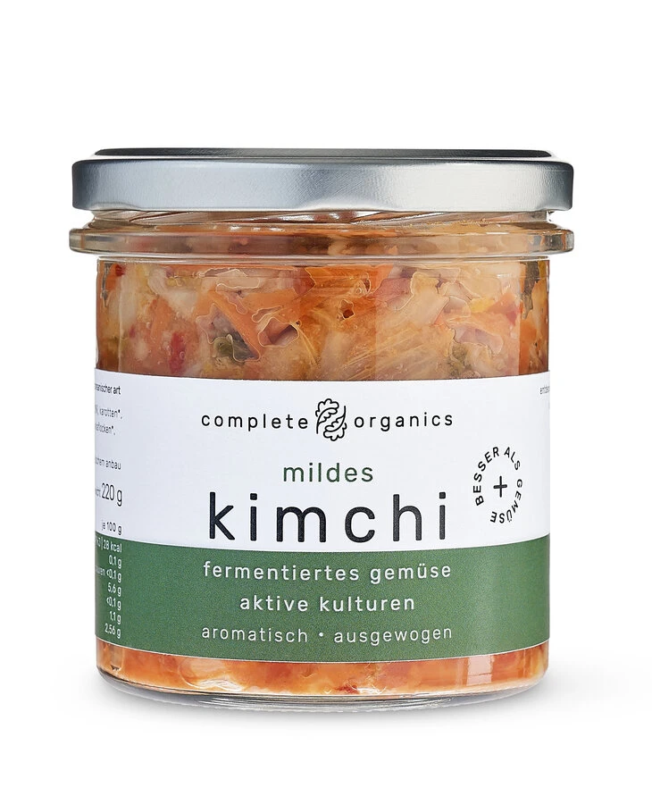 Completeorganics Mildes Kimchi, 240 G Glas 1 Completeorganics Mildes Kimchi, 240 G Glas