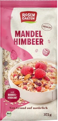 Rosengarten Mandel-Himbeer-Müsli, 375 Gr Packung