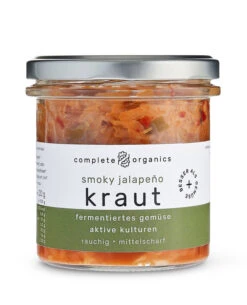 Completeorganics Smoky Jalapeño Kraut, 240 G Glas