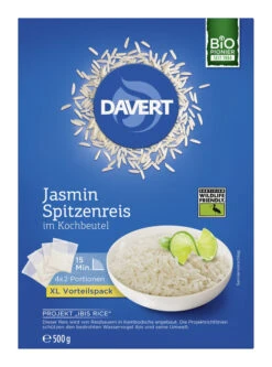 Davert Jasmin Spitzenreis Im Kochbeutel, 500 G Pac