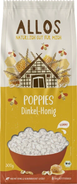 Allos Dinkel-Honig-Poppies, 300 Gr Packung
