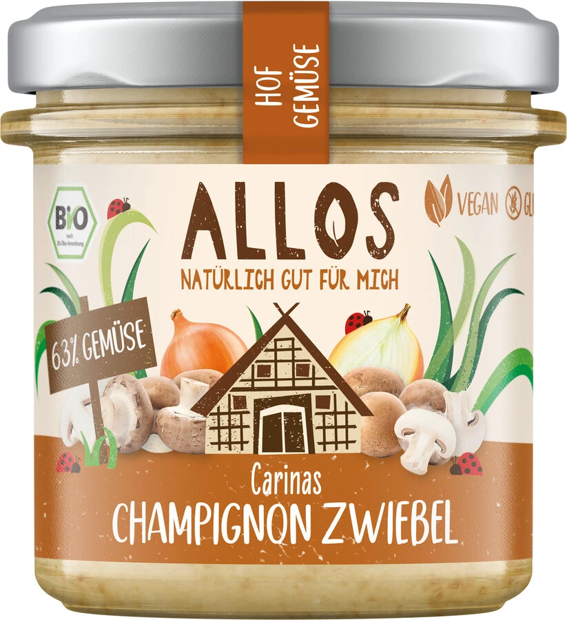 Allos Hof-Gemüse Carinas Champignon Zwiebel, 135 G 1 Allos Hof-Gemüse Carinas Champignon Zwiebel, 135 G