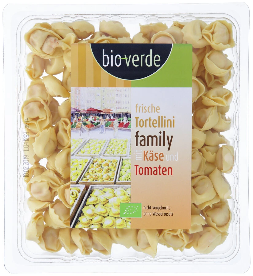 Bio-verde Frische Tortellini Family Pack, 400 Gr P 1 Bio-verde Frische Tortellini Family Pack, 400 Gr P
