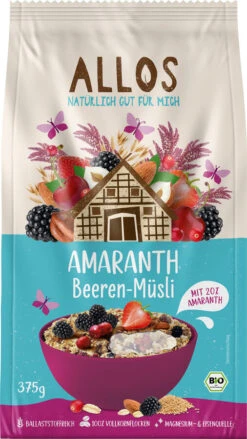 Allos Amaranth Beeren Müsli, 375 Gr Packung