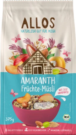 Allos Amaranth Früchte Müsli, 375 Gr Packung