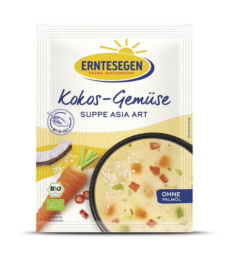 Erntesegen Kokos-Gemüse Suppe Asia Art, 37 G Beute 1 Erntesegen Kokos-Gemüse Suppe Asia Art, 37 G Beute