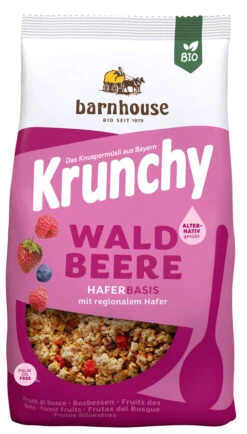 Barnhouse Krunchy Pur Waldbeere, 375 Gr Beutel