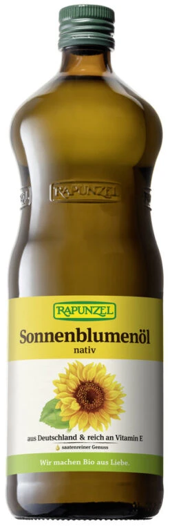 Rapunzel Sonnenblumenöl Nativ, 1 Ltr Flasche