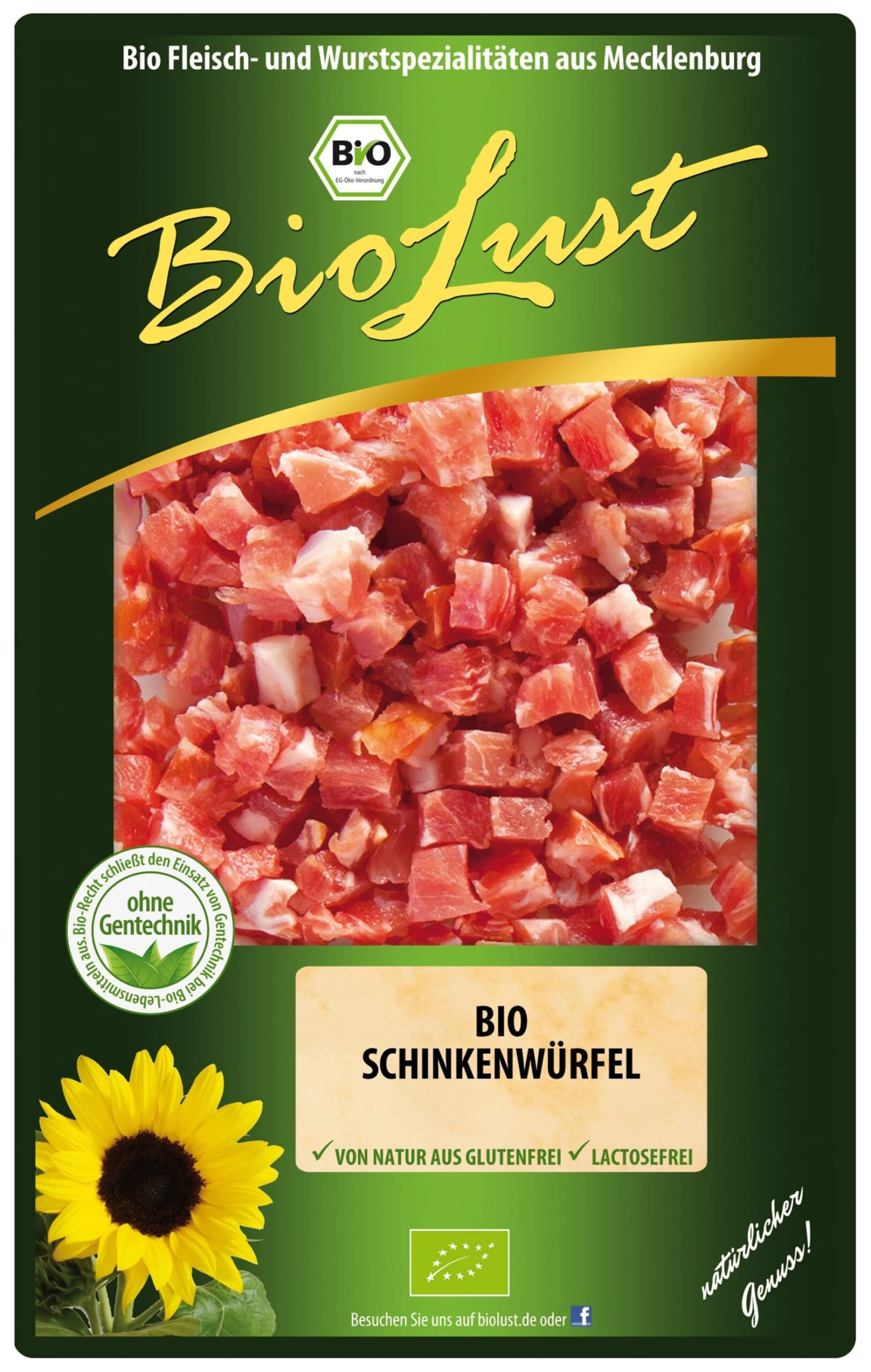 BioLust Bio Schinkenwürfel, 150 Gr 1 BioLust Bio Schinkenwürfel, 150 Gr
