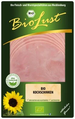 BioLust Bio Kochschinken Geschnitten, 80 Gr