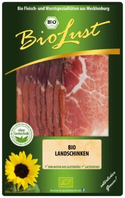 BioLust Bio Landschinken Geschnitten, 80 Gr