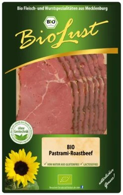 BioLust Bio Rindfleisch Pastrami, 80 Gr