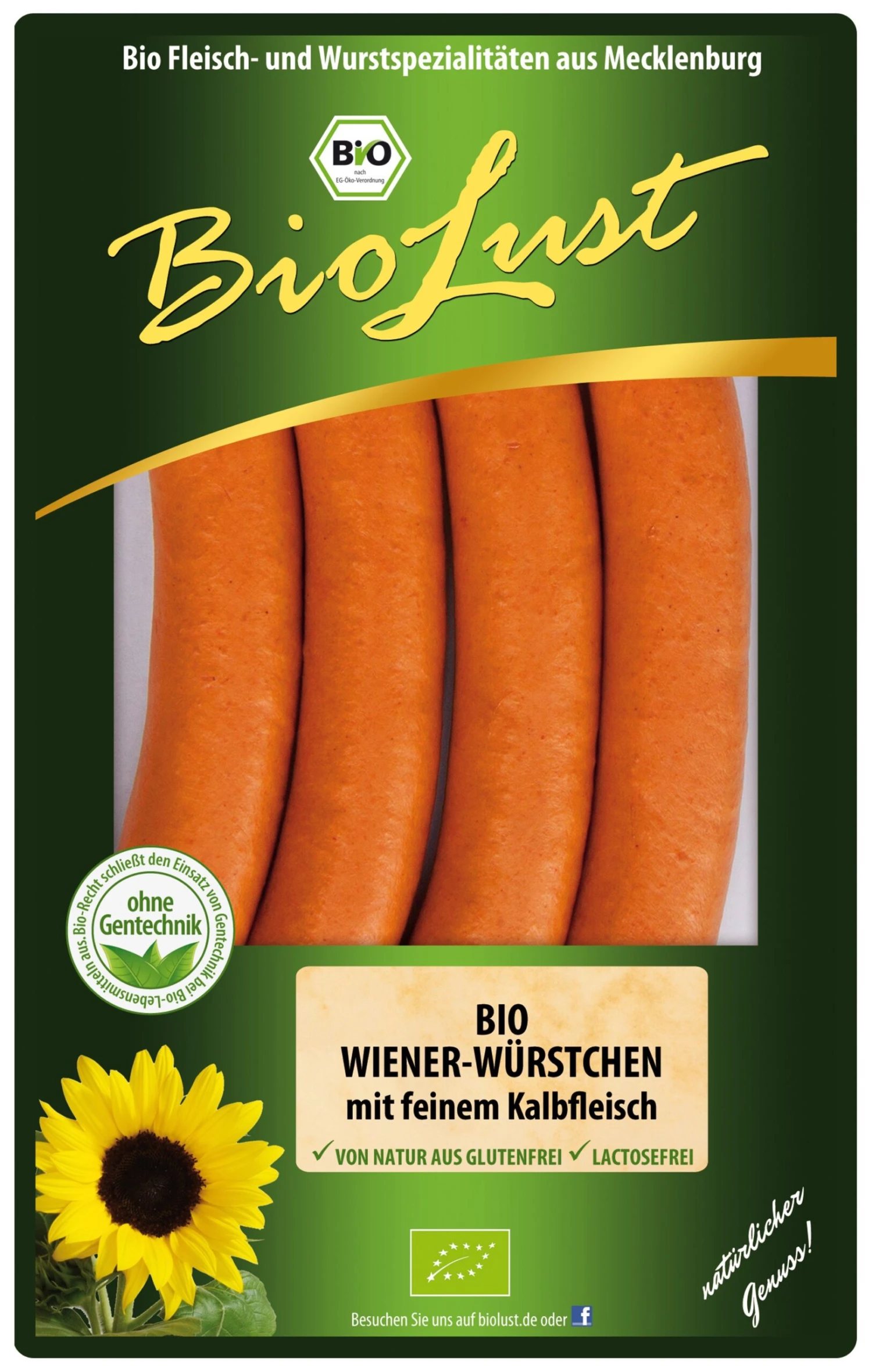 BioLust Bio Wiener Mit Kalbfleisch, 200 Gr Packung 4 Stück 1 BioLust Bio Wiener Mit Kalbfleisch, 200 Gr Packung 4 Stück