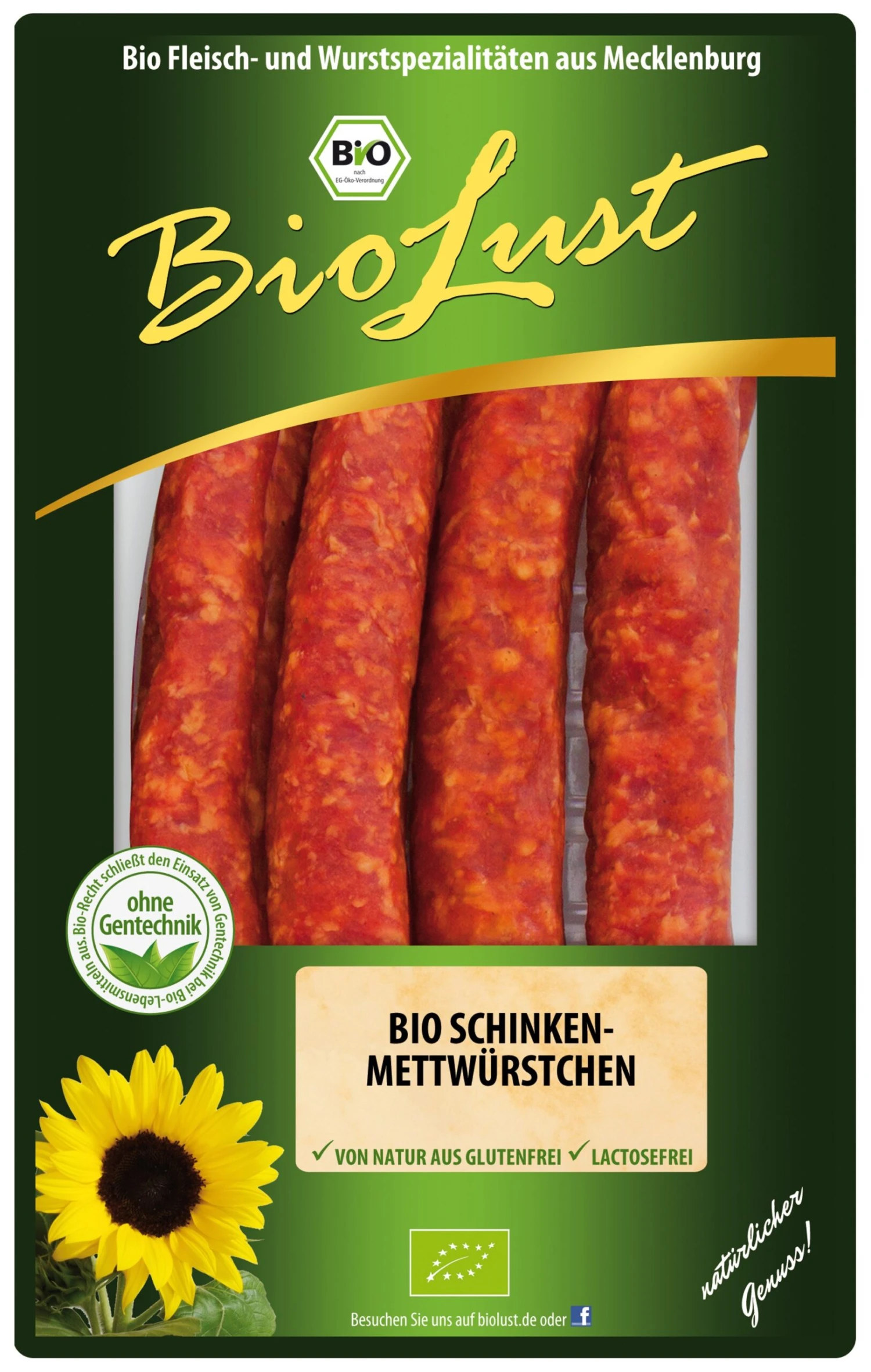 BioLust Bio Schinkenmettwürstchen, 200 Gr 1 BioLust Bio Schinkenmettwürstchen, 200 Gr