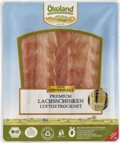 Ökoland Bio Premium Lachsschinken Luftgetrocknet, 80 G