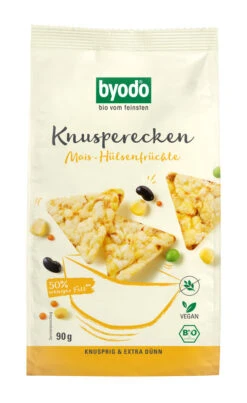 Byodo Knusperecken Mais-Hülsenfrüchte, 90 Gr Packu