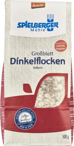 Spielberger Dinkelflocken Großblatt, 500 Gr Packun